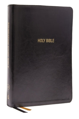 Book cover of Kjv, Foundation Study Bible, Large Print, Leathersoft, Black, Red Letter, Comfort Print: Holy Bible, King James Version by Thomas Nelson