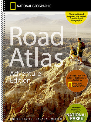 Book cover of National Geographic Road Atlas 2026: Adventure Edition [United States, Canada, Mexico] by National Geographic Maps