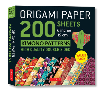 Book cover of Origami Paper 200 Sheets Kimono Patterns 6 (15 CM): Tuttle Origami Paper: Double-Sided Origami Sheets Printed with 12 Patterns (Instructions for 6 Pro by Tuttle Studio