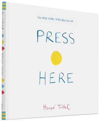 Book cover of Press Here by Tullet, Herve