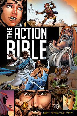 Book cover of The Action Bible: God's Redemptive Story by Cariello, Sergio