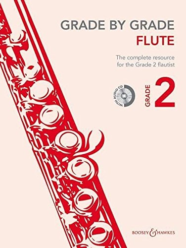 Book cover of Grade by Grade - Flute (Grade 2): With CDs of Performances and Accompaniments by BOOSEY & HAWKES