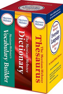 Book cover of Merriam-Webster's Everyday Language Reference Set: Includes: The Merriam-Webster Dictionary, the Merriam-Webster Thesaurus, and the Merriam-Webster Vo by Merriam-Webster