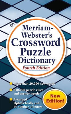 Book cover of Merriam-Webster's Crossword Puzzle Dictionary by Merriam-Webster