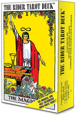 Book cover of The Rider Tarot Deck(r): The Authentic Rider-Waite(r) Tarot Deck with Instruction Booklet, Essential for Tarot Beginners & Expert Readers by Colman Smith, Pamela