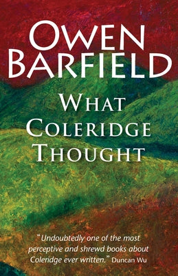 What Coleridge Thought by Owen Barfield book cover