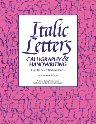 Book cover of Italic Letters: Calligraphy & Handwriting by DuBay, Inga