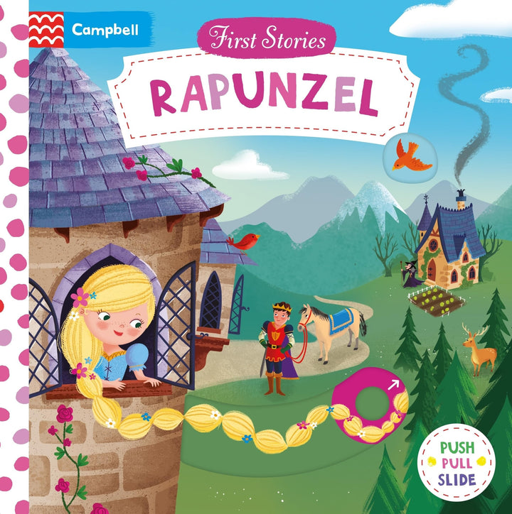 Book cover of Rapunzel: A Push, Pull, Slide Book by Taylor, Dan