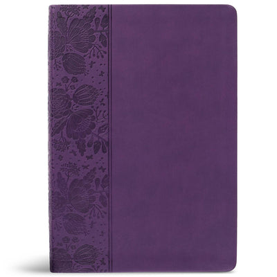 Book cover of CSB Super Giant Print Reference Bible, Value Edition, Purple Leathertouch by Csb Bibles by Holman