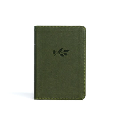 Book cover of NASB Large Print Compact Reference Bible, Olive Leathertouch by Holman Bible Publishers