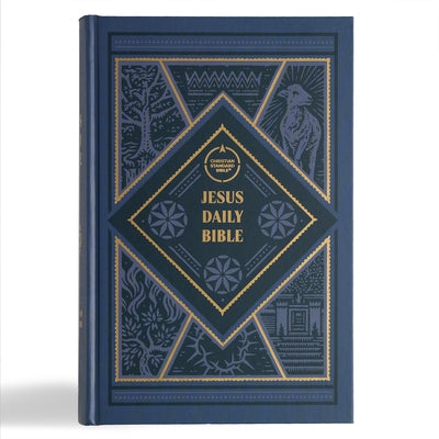 Book cover of CSB Jesus Daily Bible, Hardcover: Guided Readings Showing Christ Throughout Scripture by Milioni, Dwayne