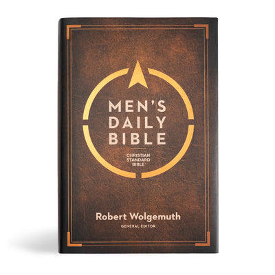 Book cover of CSB Men's Daily Bible, Hardcover by Wolgemuth, Robert
