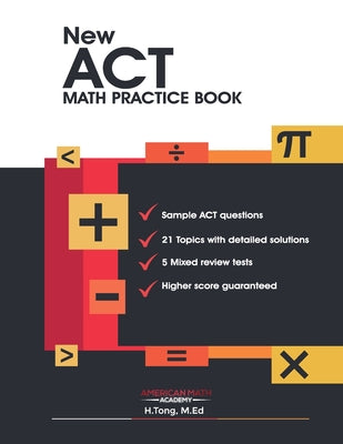 Book cover of New ACT Math Practice Book by Academy, American Math