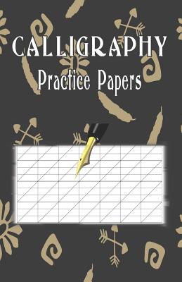 Calligraphy Practice Paper: 100 sheet pad, calligraphy style writing paper and workbook. by Tomger Group book cover
