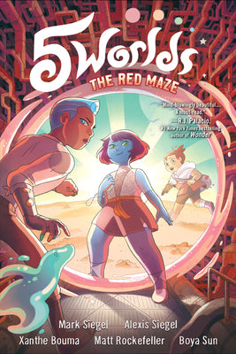 5 Worlds Book 3: The Red Maze: (A Graphic Novel) by Mark Siegel book cover