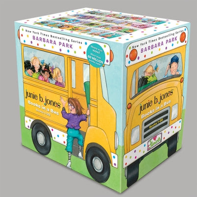Junie B. Jones Books in a Bus 28-Book Boxed Set: The Complete Collection: Books 1-28 by Barbara Park book cover