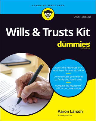 Book cover of Wills & Trusts Kit for Dummies by Larson, Aaron