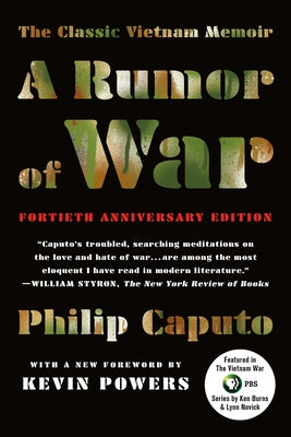 A Rumor of War: The Classic Vietnam Memoir by Caputo, Philip book cover