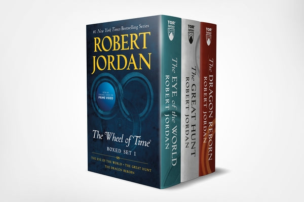 Book cover of Wheel of Time Premium Boxed Set I: Books 1-3 (the Eye of the World, the Great Hunt, the Dragon Reborn) by Jordan, Robert