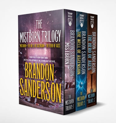Book cover of Mistborn Boxed Set I: Mistborn, the Well of Ascension, the Hero of Ages by Sanderson, Brandon