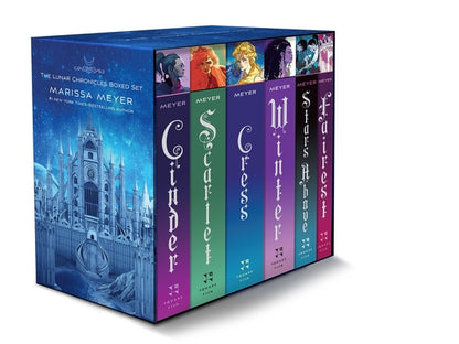 The Lunar Chronicles Boxed Set: Cinder, Scarlet, Cress, Fairest, Stars Above, Winter by Marissa Meyer book cover