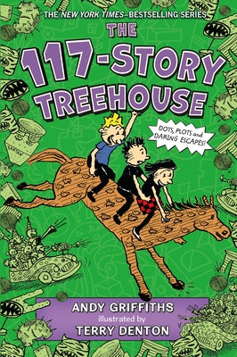 The 117-Story Treehouse: Dots, Plots & Daring Escapes! by Andy Griffiths book cover