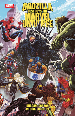 Godzilla Destroys the Marvel Universe by Duggan, Gerry book cover