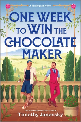 Book cover of One Week to Win the Chocolate Maker: A Spicy MM Romance Retelling of Willy Wonka and the Chocolate Factory by Janovsky, Timothy