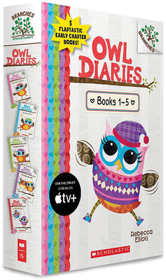 Book cover of Owl Diaries, Books 1-5: A Branches Box Set by Elliott, Rebecca