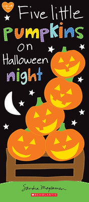 Five Little Pumpkins on Halloween Night by Sandra Magsamen book cover