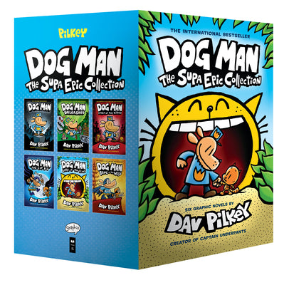 Dog Man: The Supa Epic Collection: From the Creator of Captain Underpants (Dog Man #1-6 Box Set) by Dav Pilkey book cover