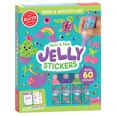 Book cover of Paint & Peel Jelly Stickers by Klutz
