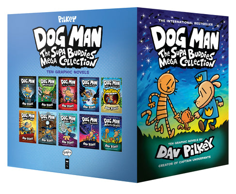 Boxed - Dog Man: The Supa Buddies Mega Collection: From the Creator of Captain Underpants (Dog Man #1-10 Box Set) by Pilkey, Dav book cover