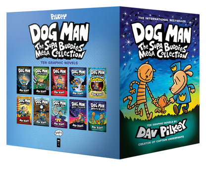 Boxed - Dog Man: The Supa Buddies Mega Collection: From the Creator of Captain Underpants (Dog Man #1-10 Box Set) by Pilkey, Dav book cover