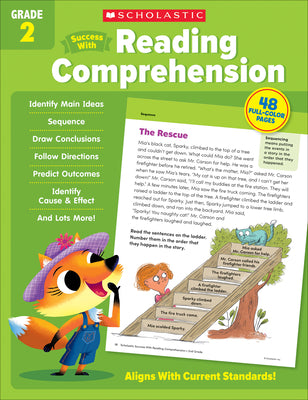 Scholastic Success with Reading Comprehension Grade 2 Workbook by Scholastic Teaching Resources book cover