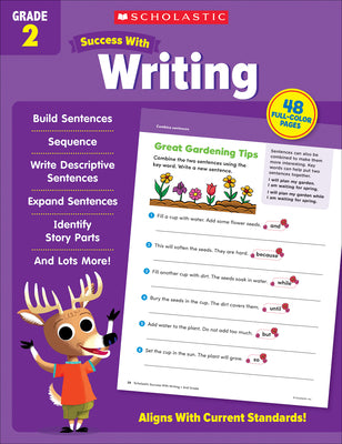 Scholastic Success with Writing Grade 2 Workbook by Scholastic Teaching Resources book cover