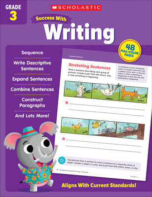 Scholastic Success with Writing Grade 3 Workbook by Scholastic Teaching Resources book cover