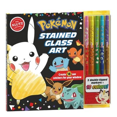 Book cover of Pokemon Stained Glass Art by Klutz