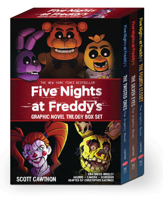Book cover of Five Nights at Freddy's Graphic Novel Trilogy Box Set by Cawthon, Scott
