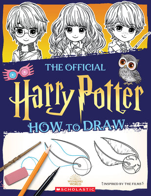 The Official Harry Potter How to Draw by Isa Gouache book cover