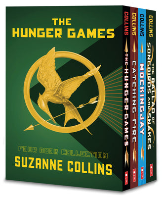 Book cover of Hunger Games 4-Book Paperback Box Set (the Hunger Games, Catching Fire, Mockingjay, the Ballad of Songbirds and Snakes) by Collins, Suzanne