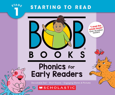 Bob Books - Phonics for Early Readers Hardcover Collection of 12 Stories Decodable Phonics Stories, Ages 4 and Up, Kindergarten (Stage 1: Starting to