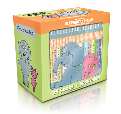 Book cover of Elephant & Piggie: The Complete Collection: A Perfect Gift Set for Early Readers [With Bookends] by Willems, Mo