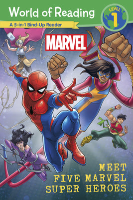 World of Reading: Meet Five Marvel Super Heroes by Marvel Press Book Group book cover