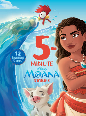Book cover of 5-Minute Moana Stories by Disney Book Group
