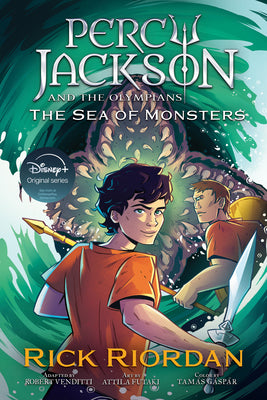 Book cover of Percy Jackson and the Olympians the Sea of Monsters the Graphic Novel (Paperback) by Riordan, Rick