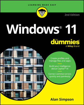 Book cover of Windows 11 for Dummies, 2nd Edition by Simpson, Alan