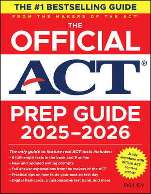 Book cover of The Official ACT Prep Guide 2025 - 2026: Book + Online Course by ACT