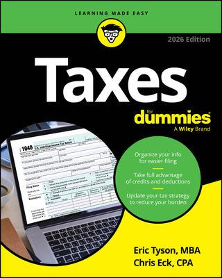 Book cover of Taxes for Dummies, 2026 Edition by Tyson, Eric