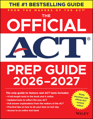 The Official ACT Prep Guide 2026-2027: Book + Online by ACT book cover